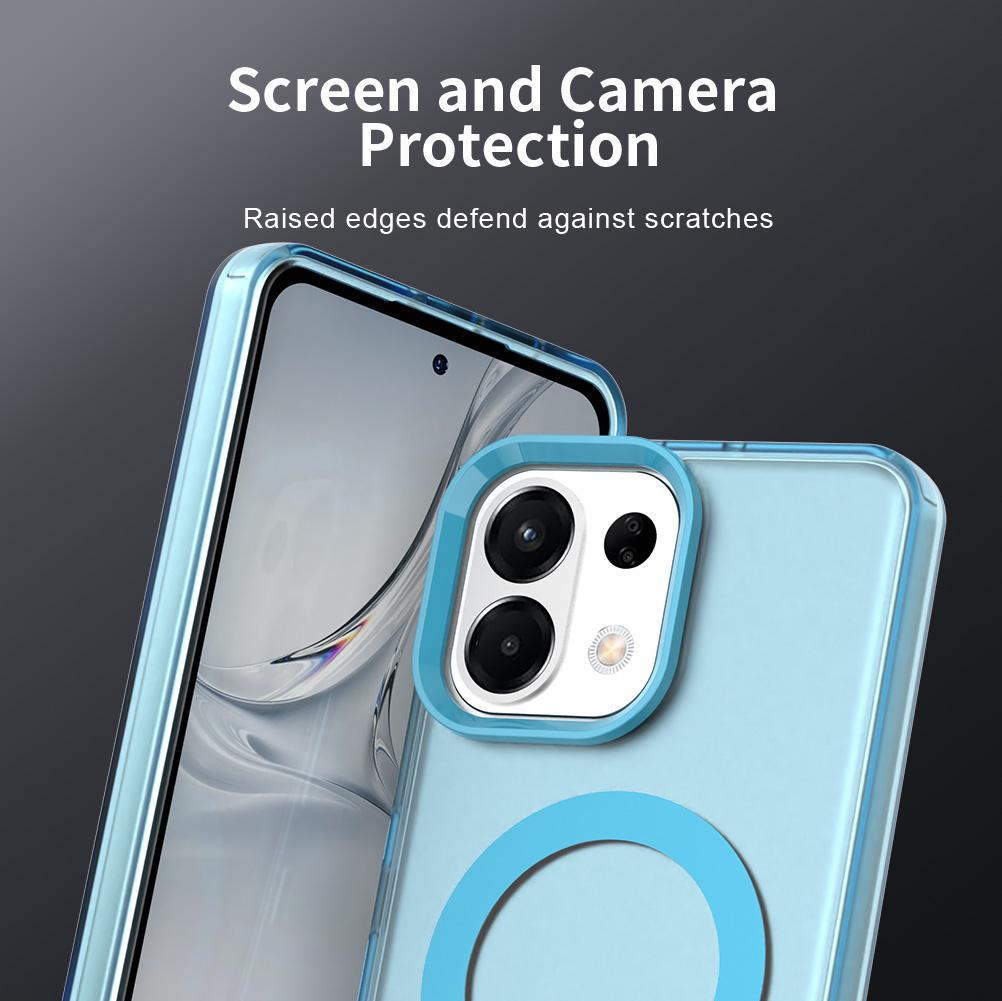 For OPPO K13 5G Candy Magsafe PC Hybrid TPU Phone Case(Blue)