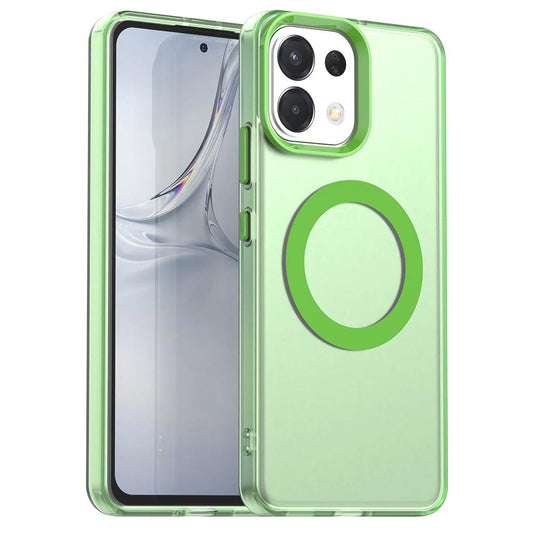 For OPPO K13 5G Candy Magsafe PC Hybrid TPU Phone Case(Green)