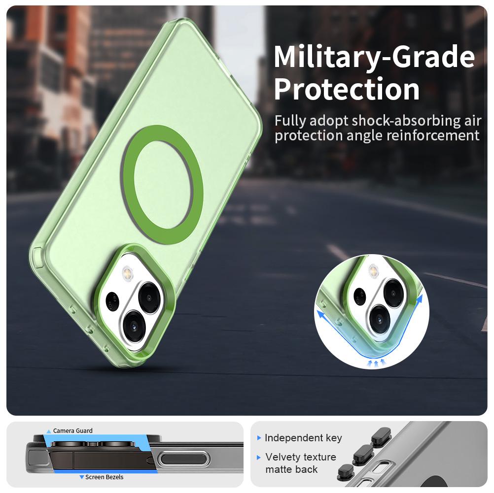 For OPPO K13 5G Candy Magsafe PC Hybrid TPU Phone Case(Green)