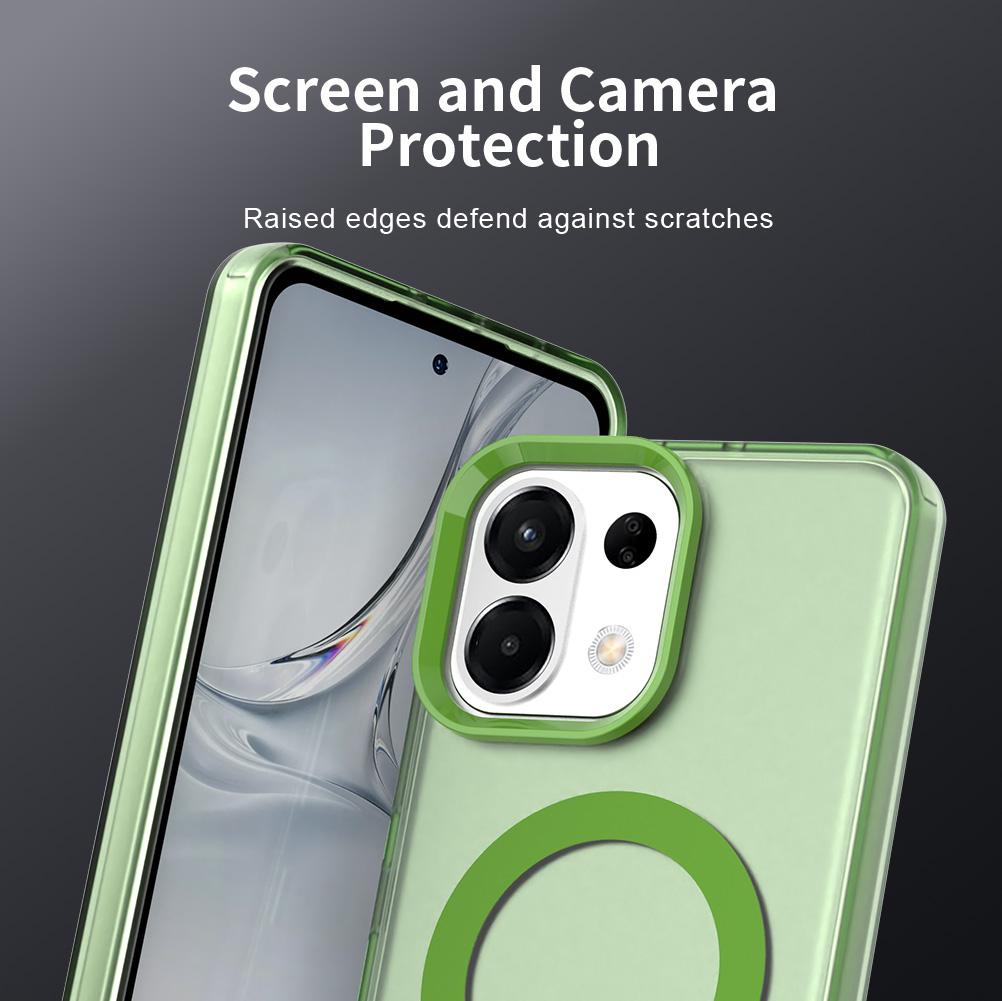 For OPPO K13 5G Candy Magsafe PC Hybrid TPU Phone Case(Green)