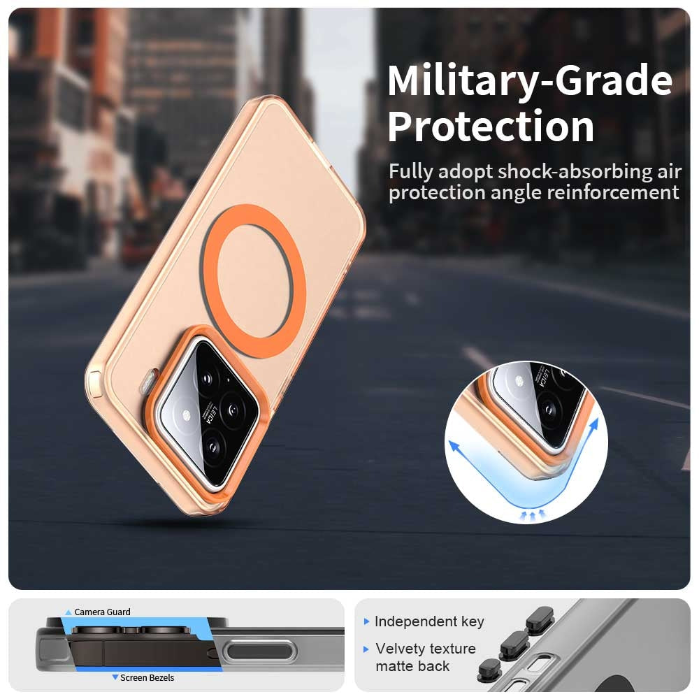 For Xiaomi 15 Candy Magsafe PC Hybrid TPU Phone Case(Orange)