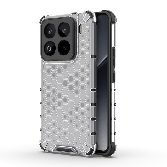 For Xiaomi 15 Pro 5G Honeycomb Shockproof Phone Case(White)
