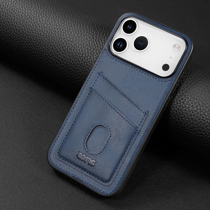 Compatible with iPhone 18 Pro Max & 17 Pro Max AZNS K1 Series Card Slot Business Phone Case - Blue