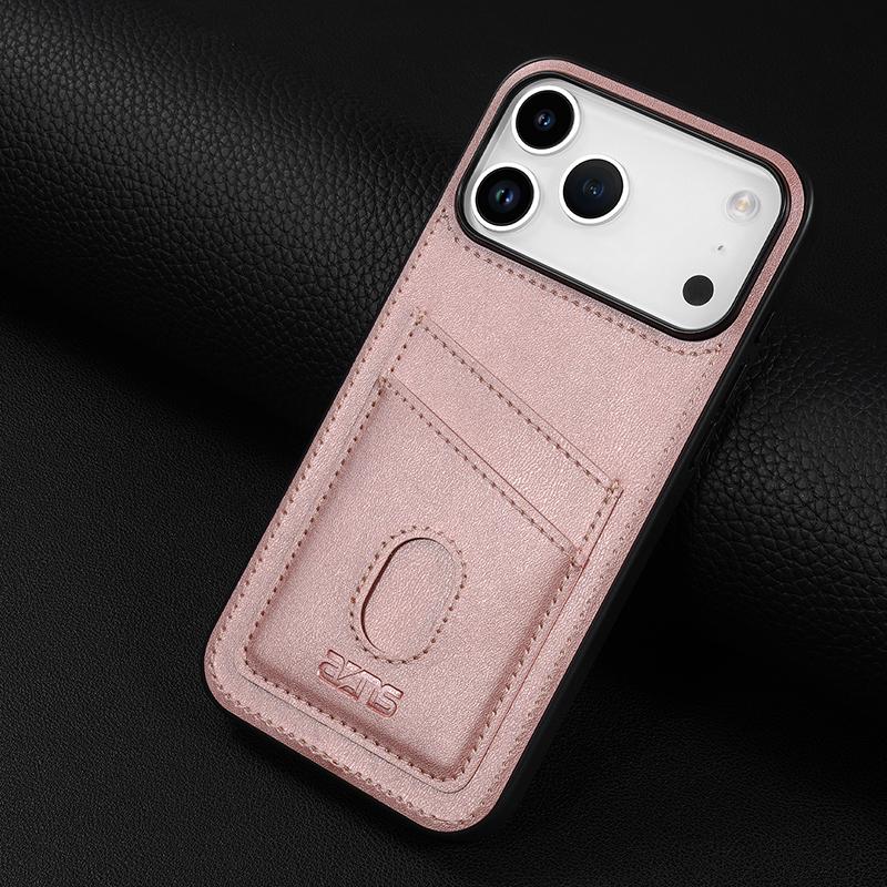 Compatible with iPhone 18 Pro Max & 17 Pro Max AZNS K1 Series Card Slot Business Phone Case - Pink