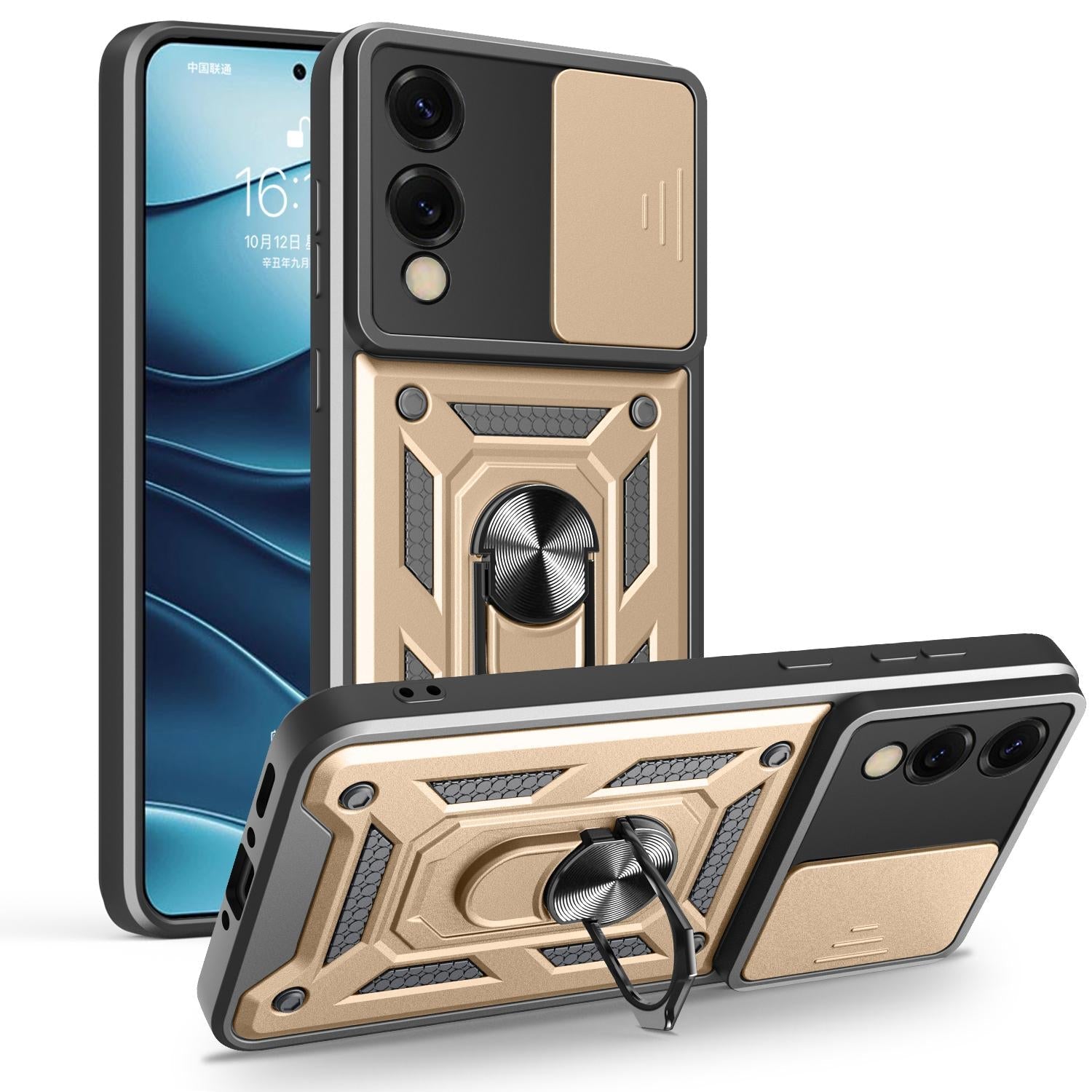 For Samsung Galaxy S25 Edge 5G Sliding Camera Cover Design TPU+PC Phon ...
