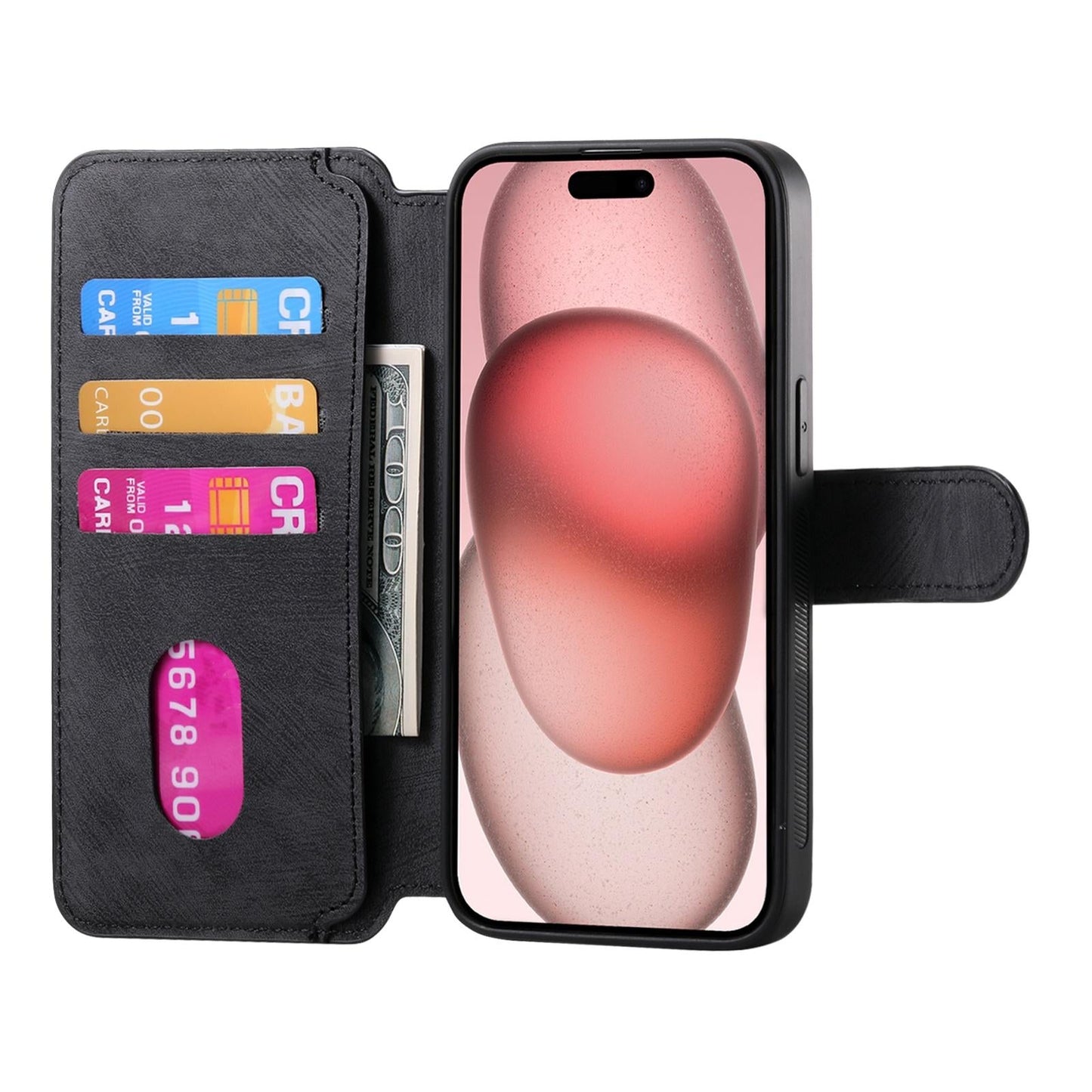 For iPhone 16e CaseNeo MagSafe RFID Anti-theft Retro Leather Phone Case(Black)