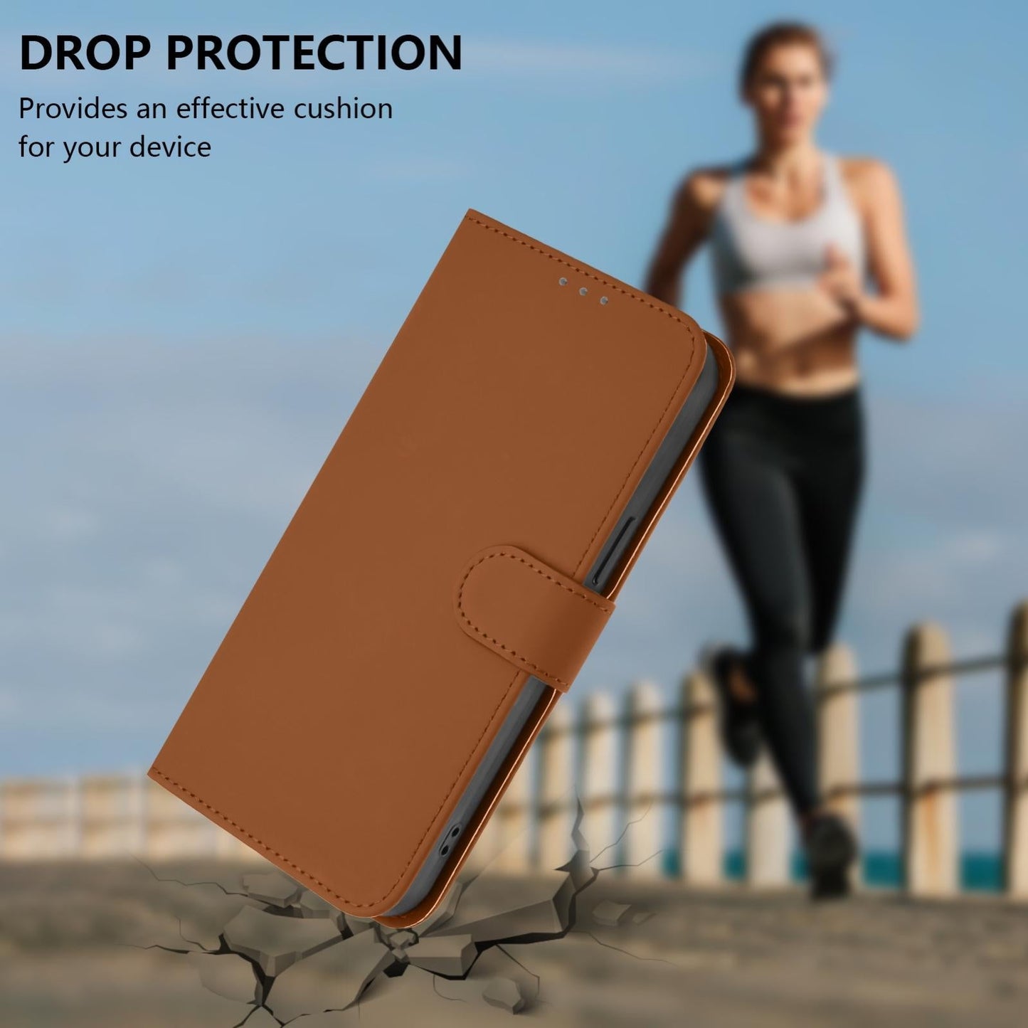 For vivo V50 Lite 5G Skin Feel Solid Color Leather Phone Case with Lanyard(Brown)