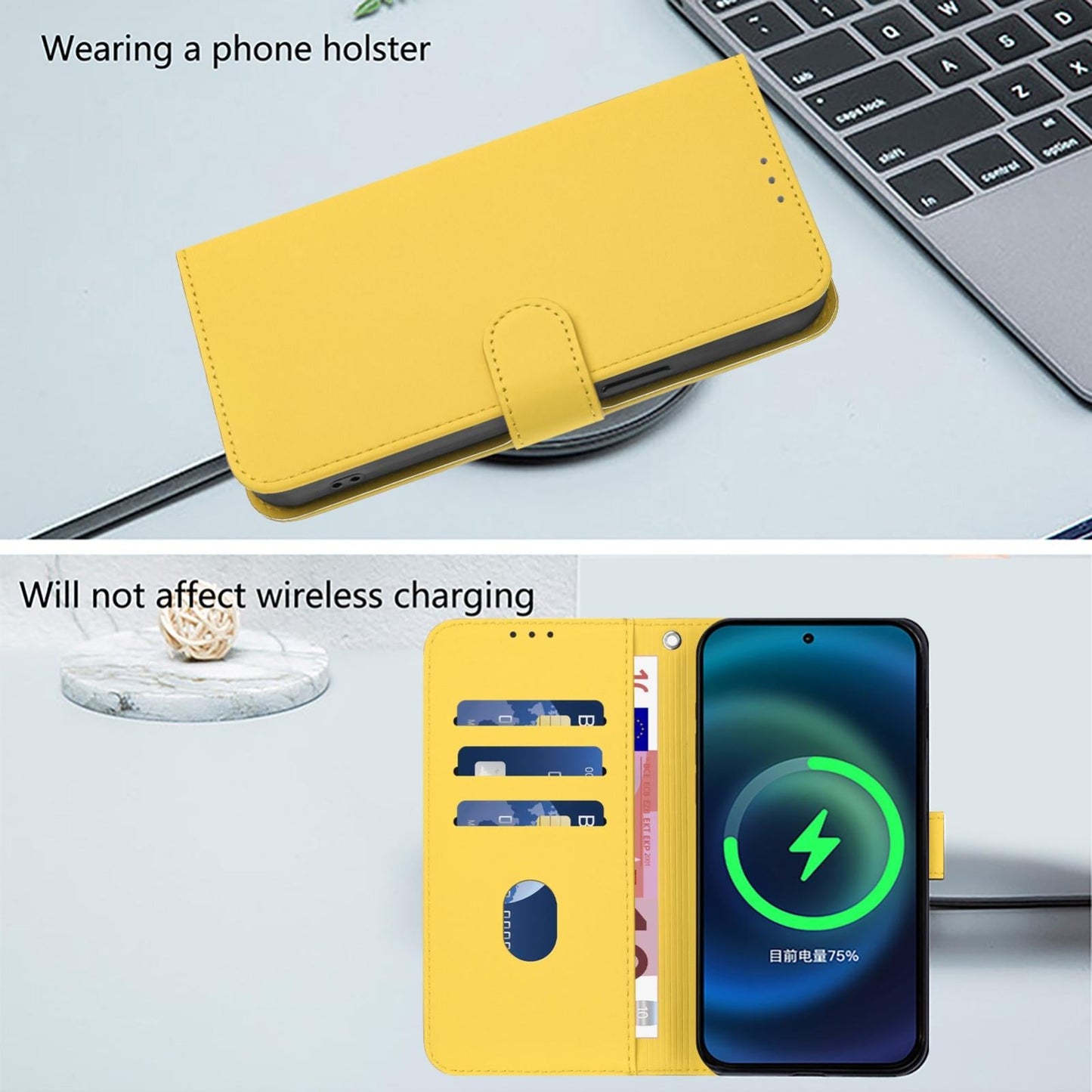 For vivo V50 Lite 5G Skin Feel Solid Color Leather Phone Case with Lanyard(Lemon Yellow)