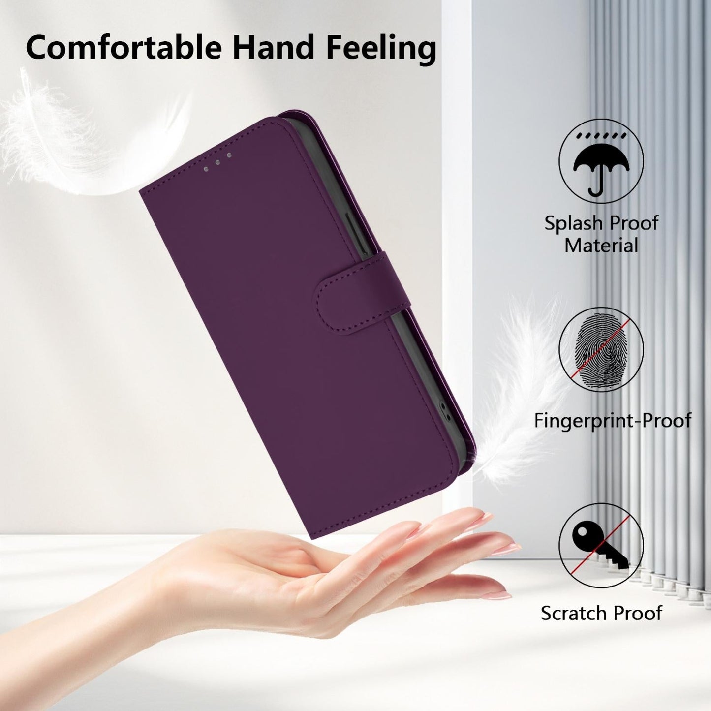 For vivo V50 Lite 5G Skin Feel Solid Color Leather Phone Case with Lanyard(Violet)