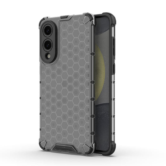 For Samsung Galaxy S25 Edge 5G Honeycomb Shockproof Phone Case(Black)