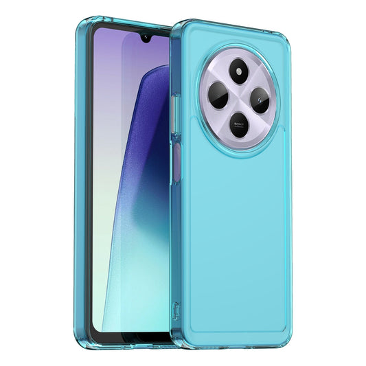For Redmi 14C 4G Candy Series TPU Phone Case(Transparent Blue)