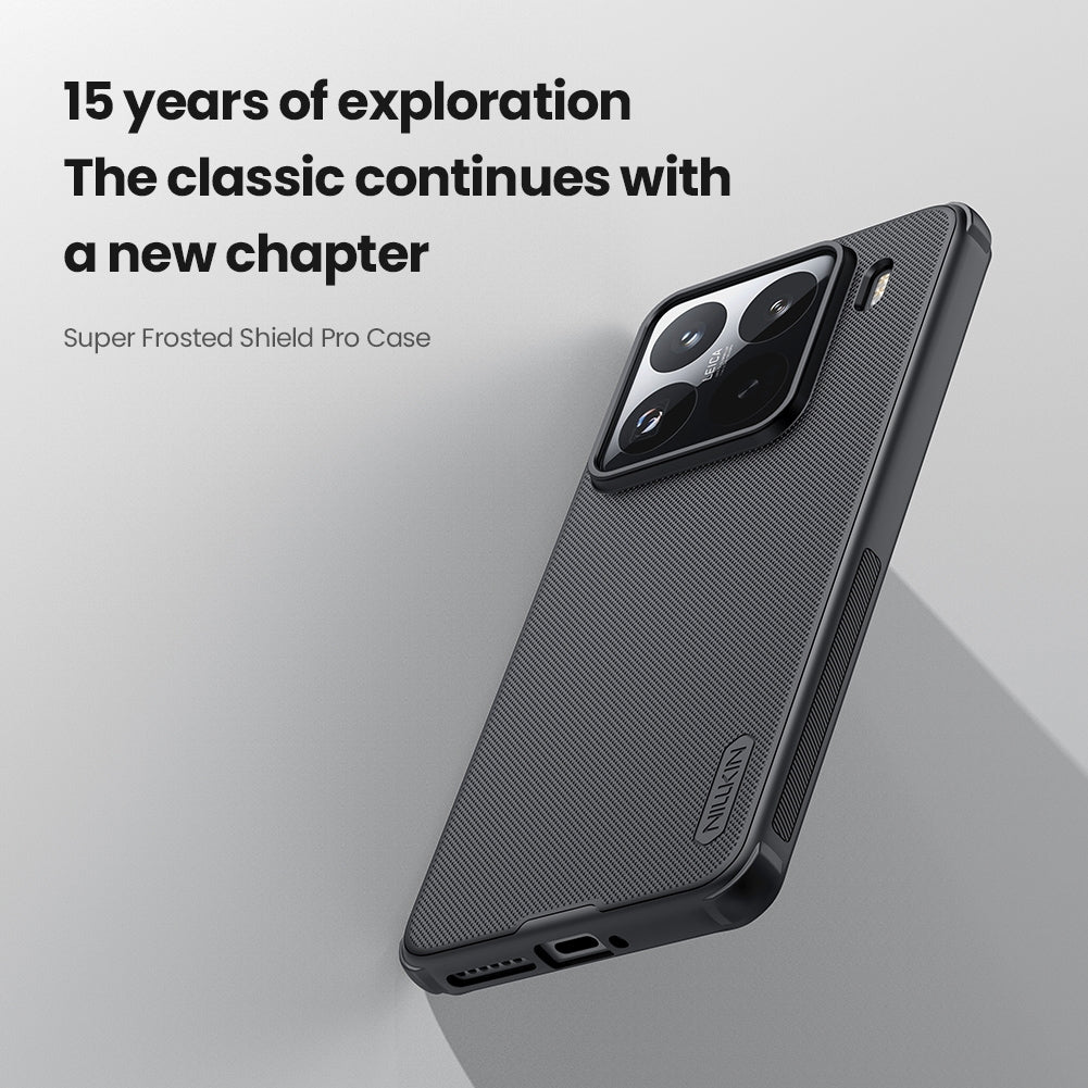 For Xiaomi 15 Pro NILLKIN Frosted Shield Pro PC + TPU Phone Case(Black)