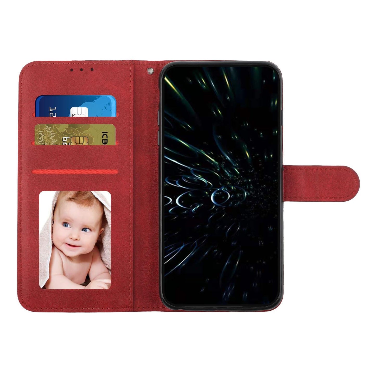 For Samsung Galaxy S25 Edge 5G Stitching Calf Texture Buckle Leather Phone Case(Red)