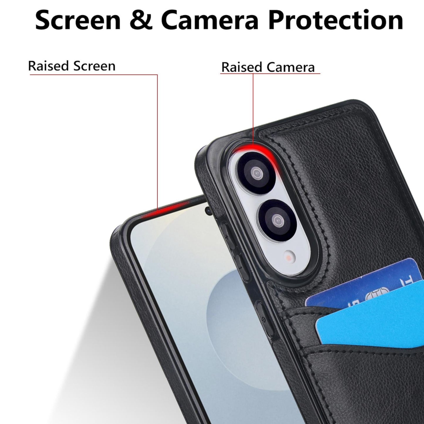 For Samsung Galaxy S25 Edge 5G Litchi Leather Skin Card Slots Phone Case(Black)
