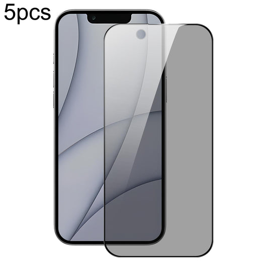 For iPhone 16e 5pcs DUX DUCIS 0.33mm 9H High Aluminum Anti-spy HD Tempered Glass Film