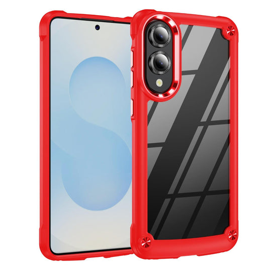 For Samsung Galaxy S25 Edge 5G TPU + PC Lens Protection Phone Case(Red)