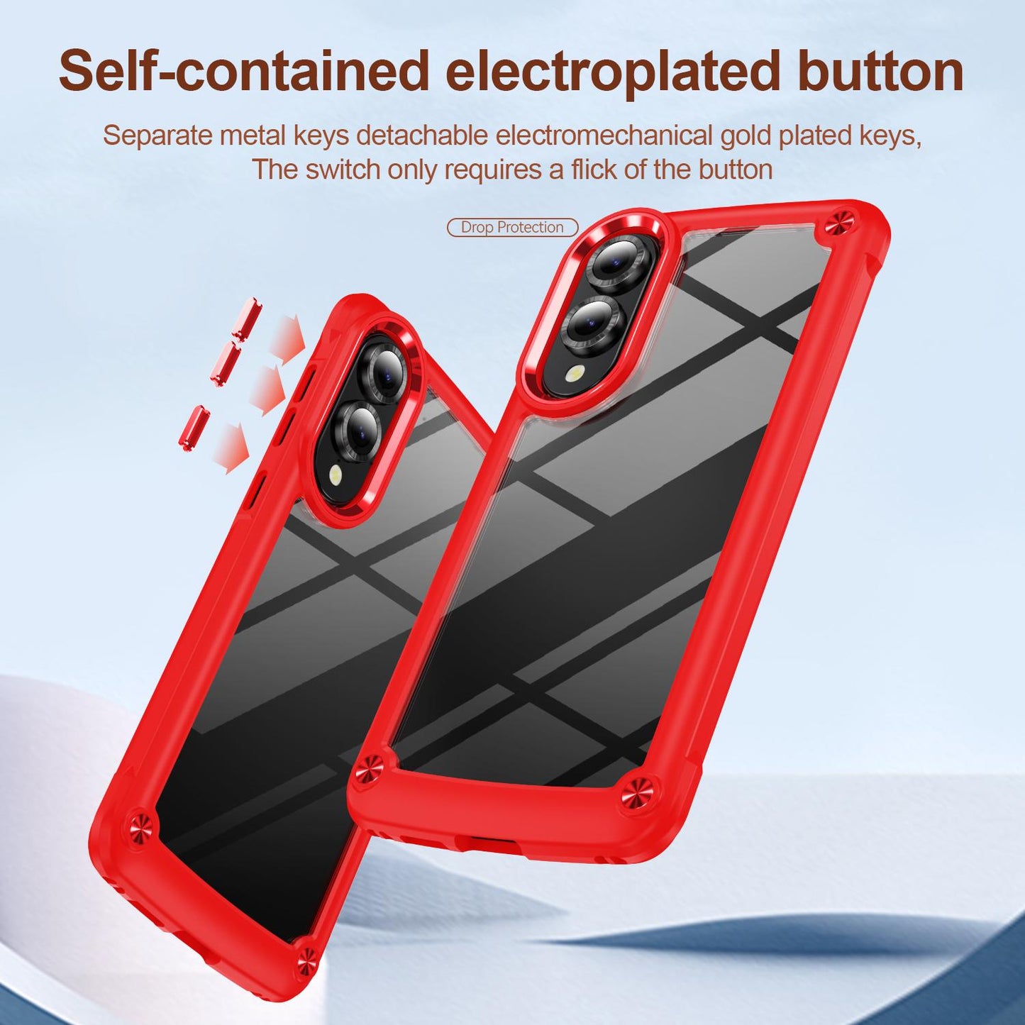 For Samsung Galaxy S25 Edge 5G TPU + PC Lens Protection Phone Case(Red)