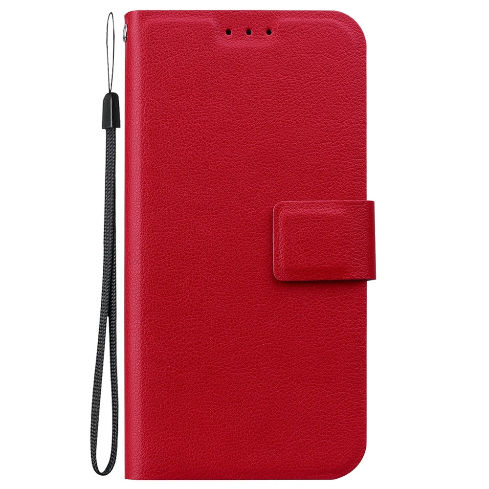For iPhone 16e Ultra-thin Voltage Magnetic Buckle Leather Phone Case(Red)