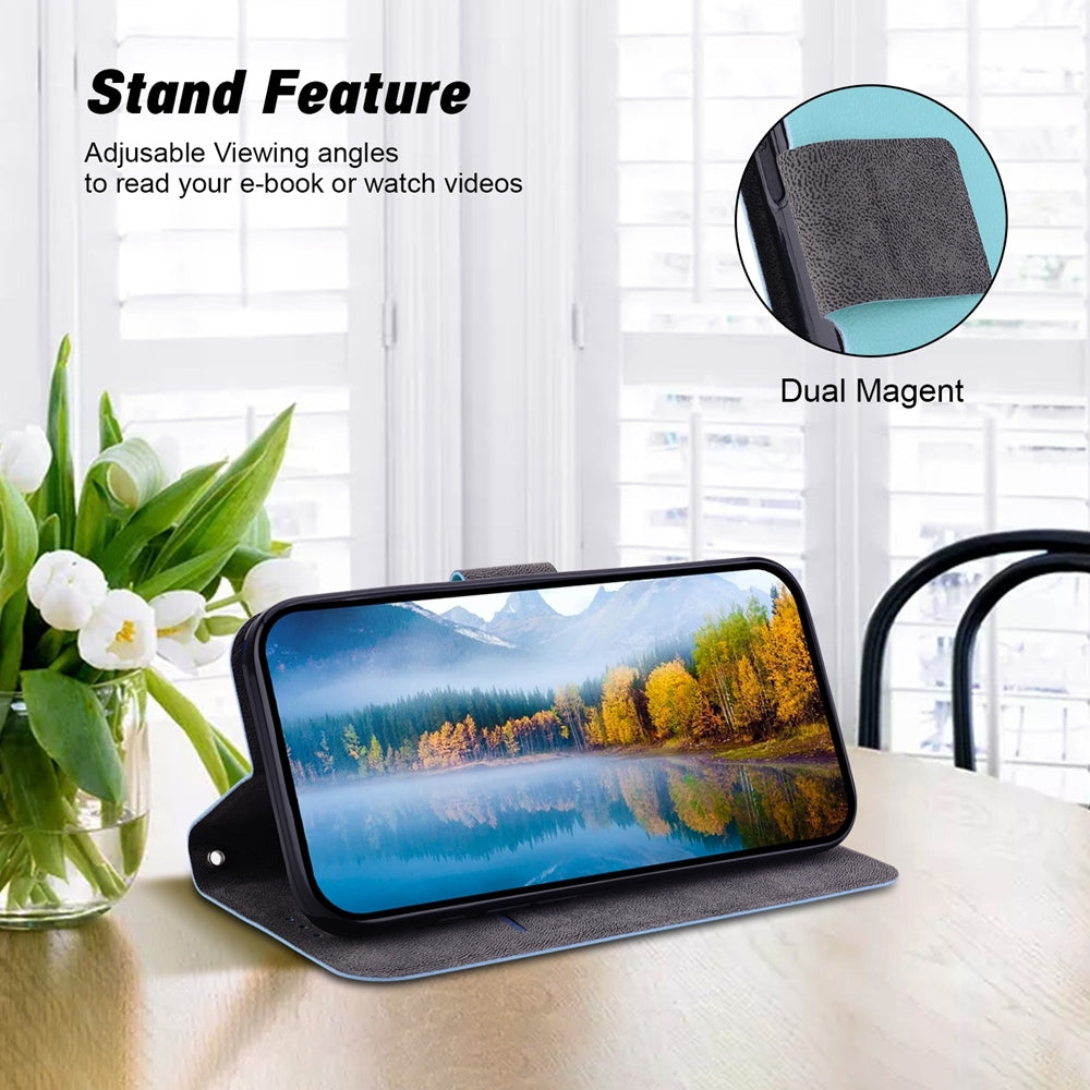For iPhone 16e Ultra-thin Voltage Magnetic Buckle Leather Phone Case(Green)