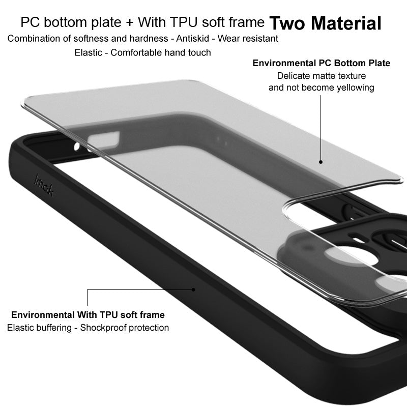 For Xiaomi 15 Pro imak UX-9B Series Four Corners Tiny Airbag Shockproof Phone Case(Black)