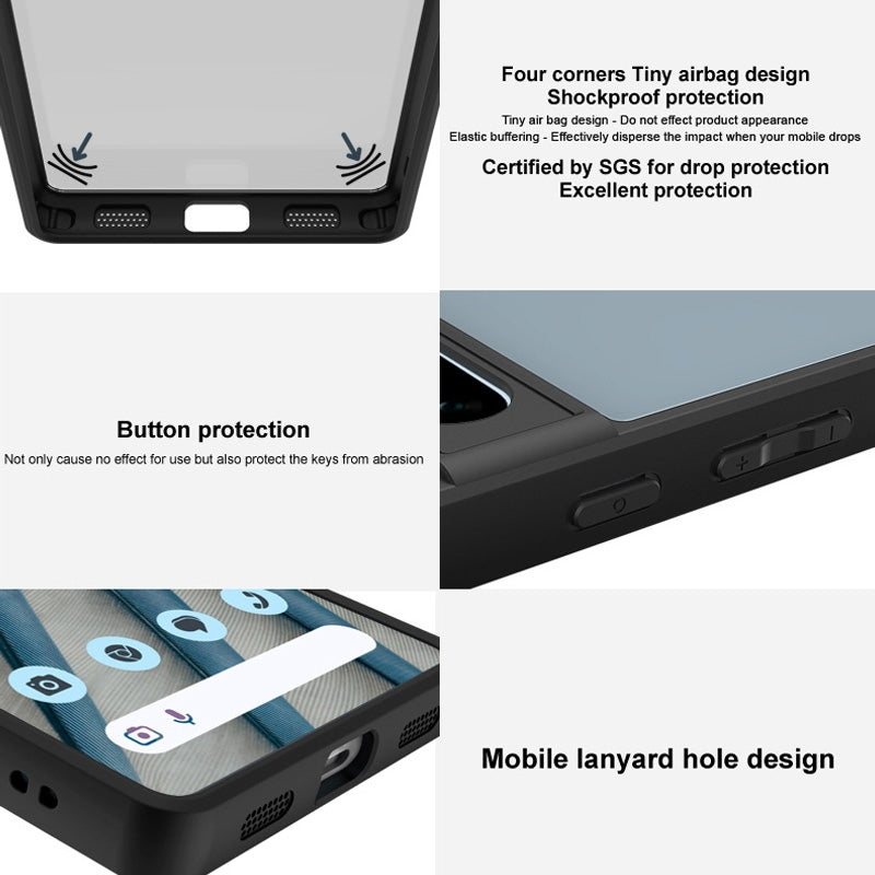 For Xiaomi 15 Pro imak UX-9B Series Four Corners Tiny Airbag Shockproof Phone Case(Black)