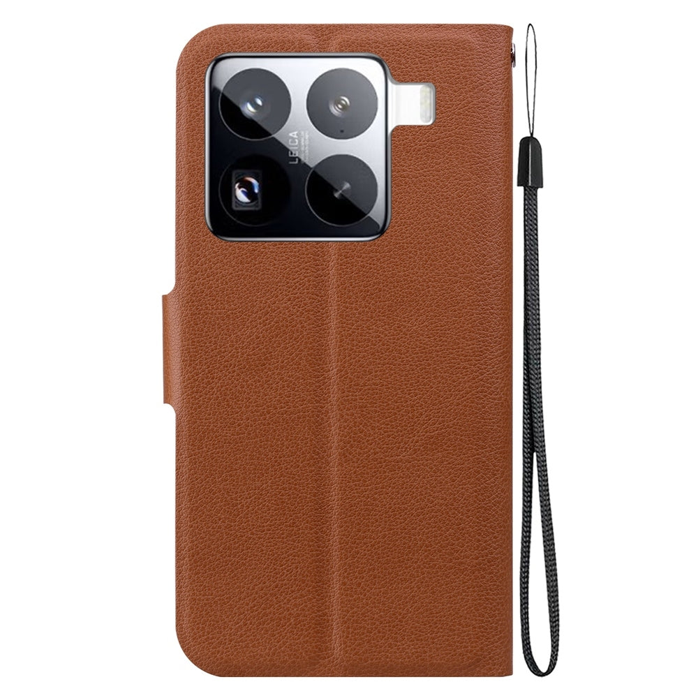 For Xiaomi 15 Pro Ultra-thin Voltage Magnetic Buckle Leather Phone Case(Brown)
