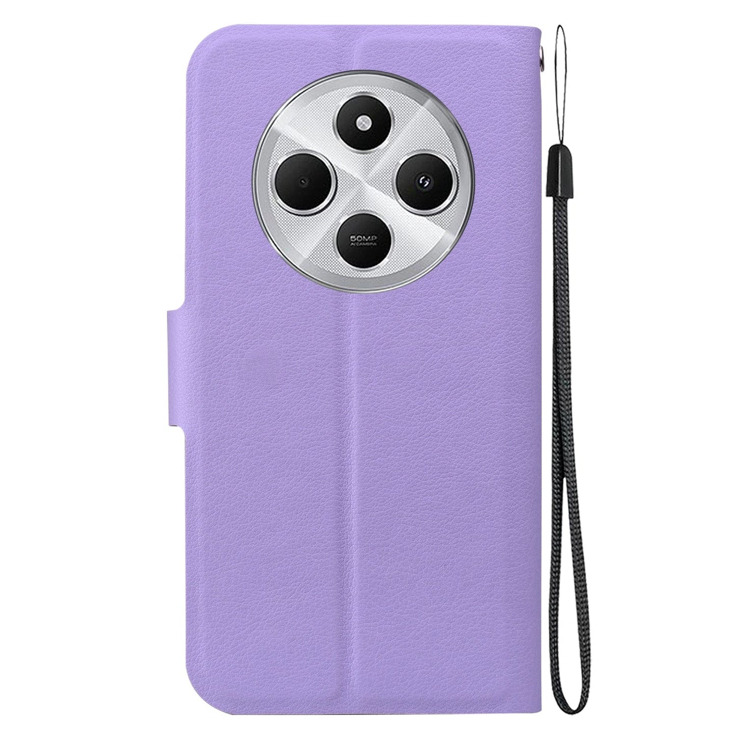 For Redmi 14C 4G Ultra-thin Voltage Magnetic Buckle Leather Phone Case(Purple)