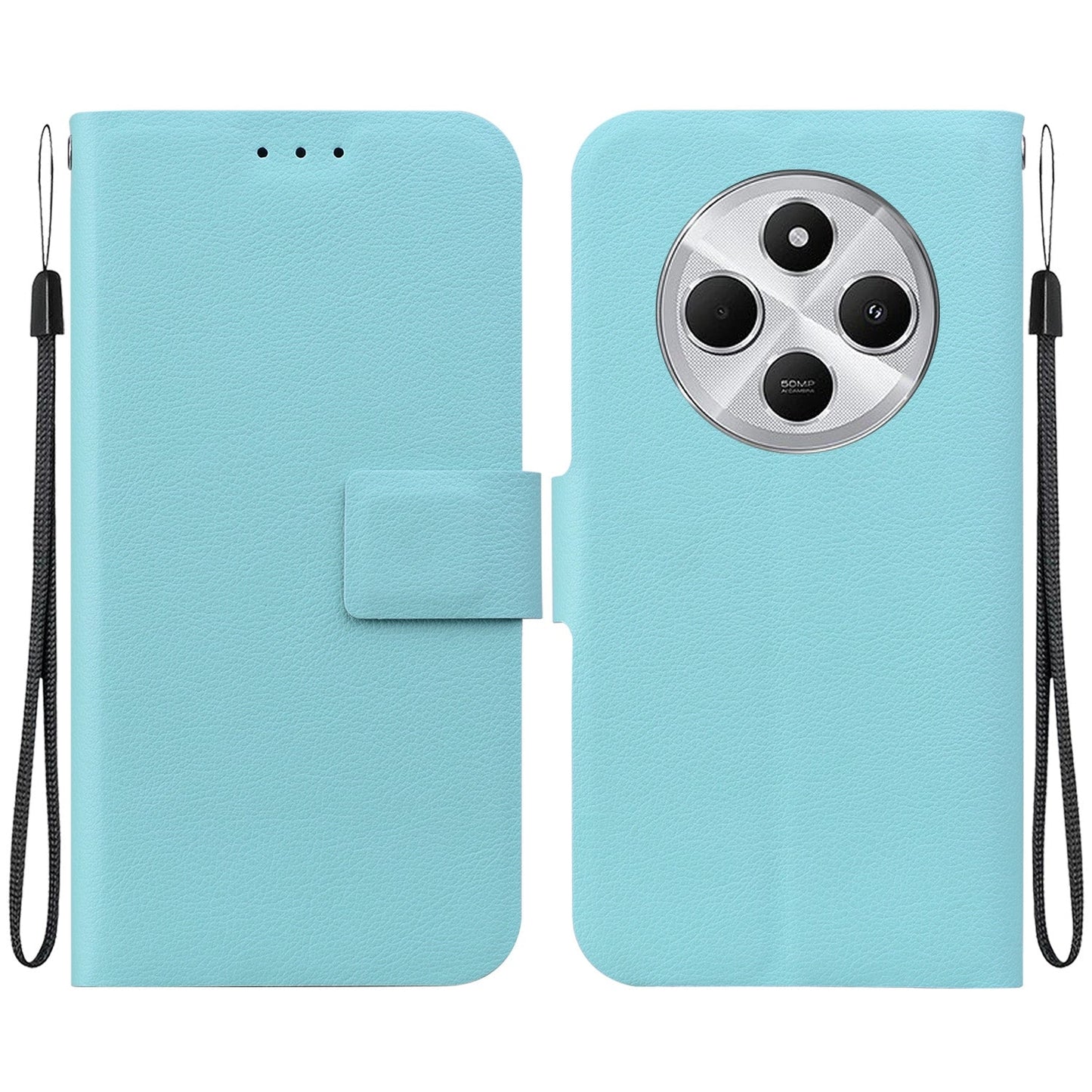 For Redmi 14C 4G Ultra-thin Voltage Magnetic Buckle Leather Phone Case(Green)