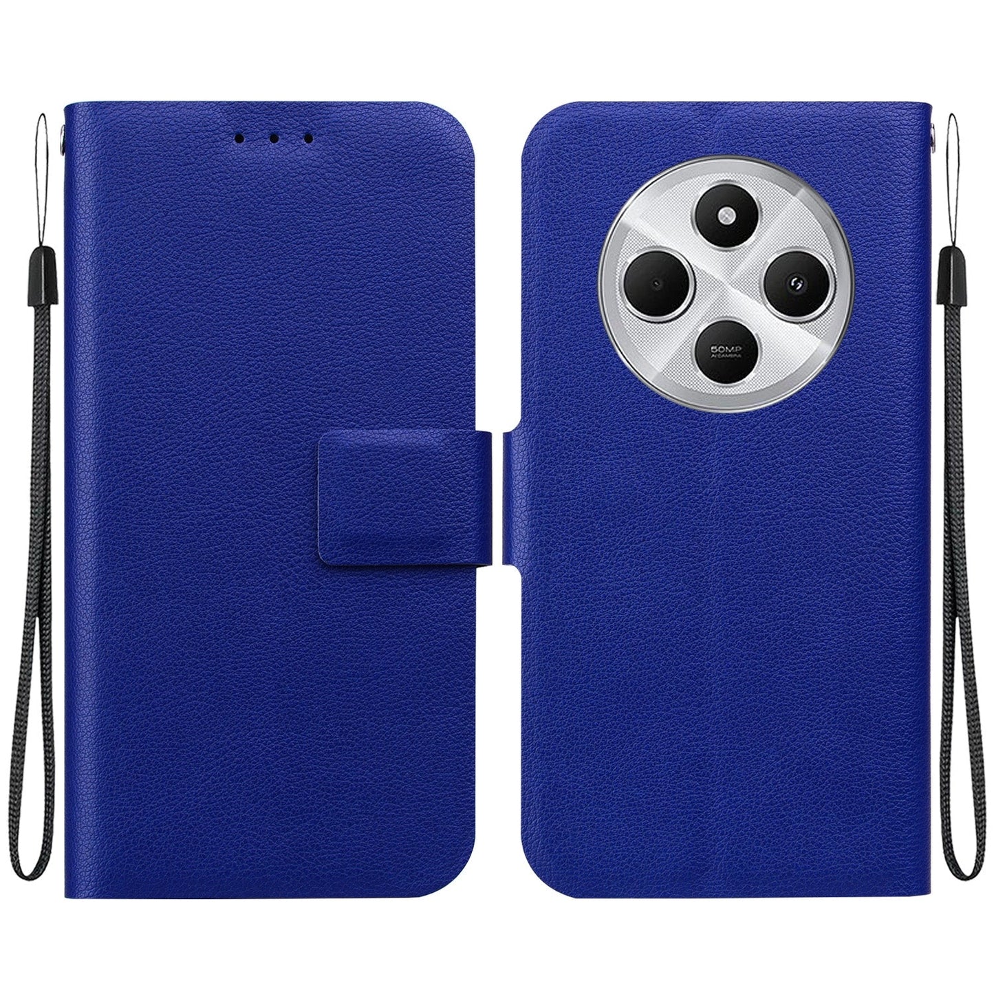 For Redmi 14C 4G Ultra-thin Voltage Magnetic Buckle Leather Phone Case(Blue)