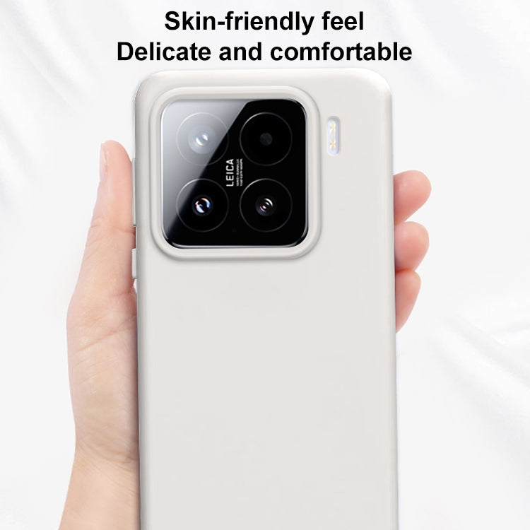 For Xiaomi 15 Pro Liquid Silicone Skin-friendly Shockproof Phone Case(White)
