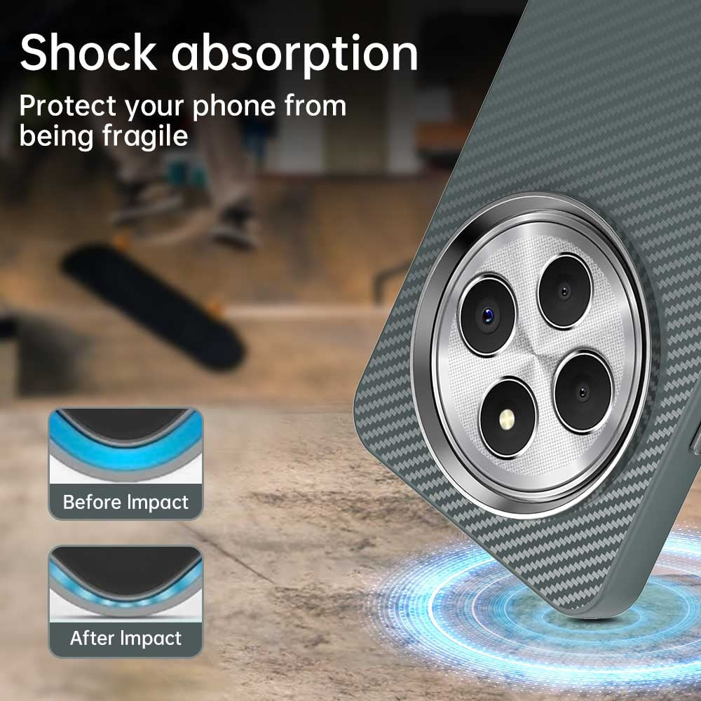 For Redmi 14C Carbon Fiber Series IMD Phone Case(Grey)