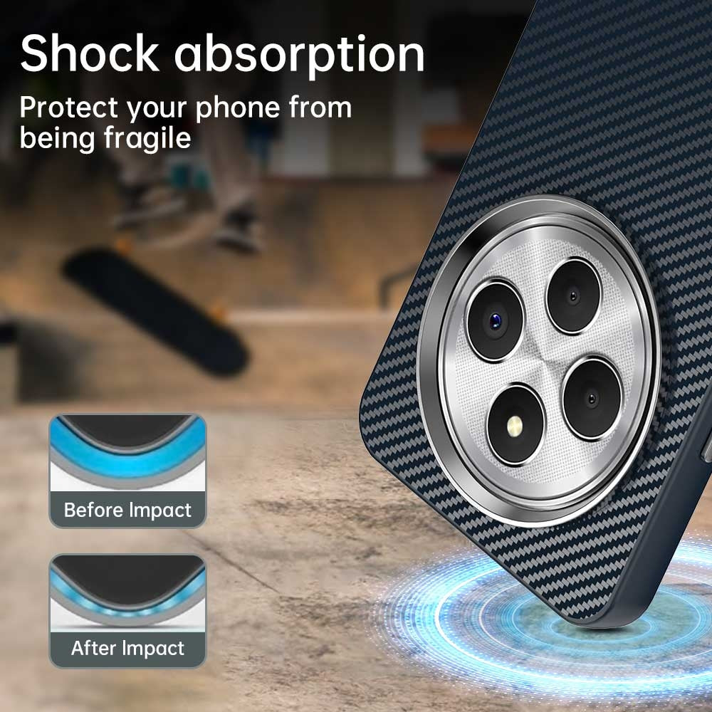 For Redmi 14C Carbon Fiber Series IMD Phone Case(Blue)