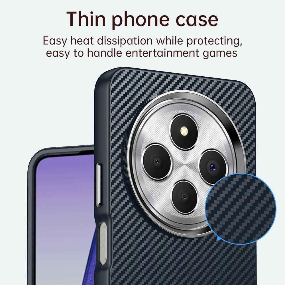 For Redmi 14C Carbon Fiber Series IMD Phone Case(Blue)