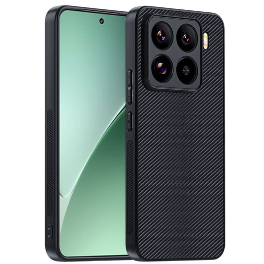 For Xiaomi 15 Ultra-thin Carbon Fiber Texture Printing Phone Case(Black)