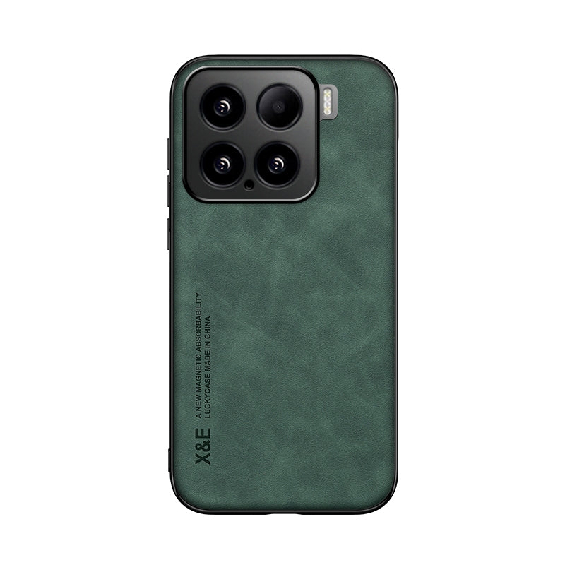 For Xiaomi 15 Skin Feel Magnetic Leather Back Phone Case(Green)