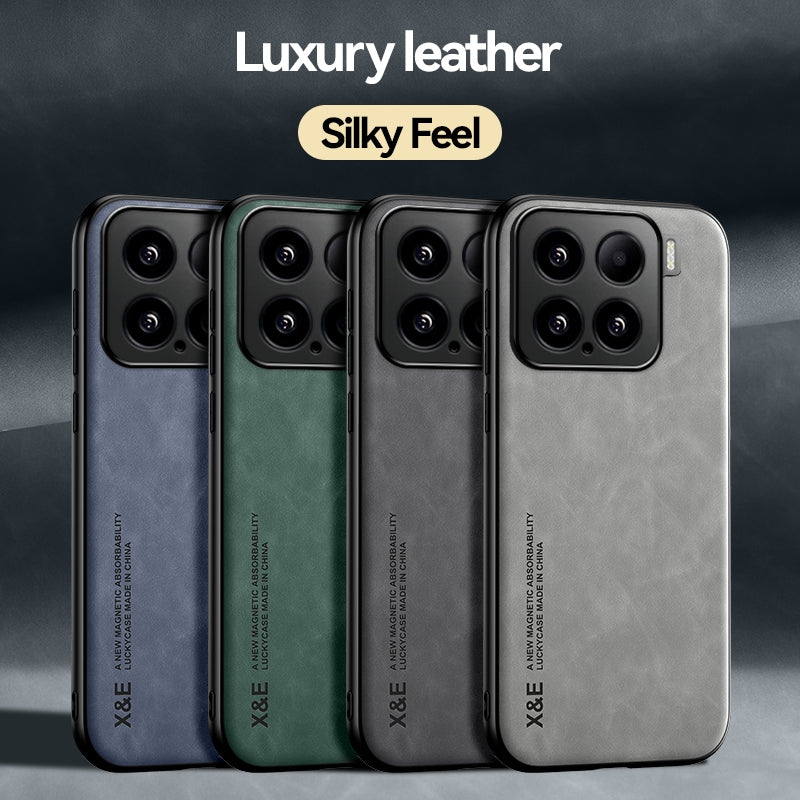 For Xiaomi 15 Skin Feel Magnetic Leather Back Phone Case(Green)
