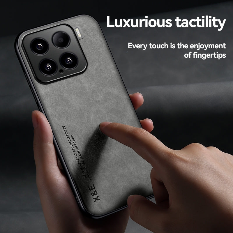 For Xiaomi 15 Skin Feel Magnetic Leather Back Phone Case(Green)