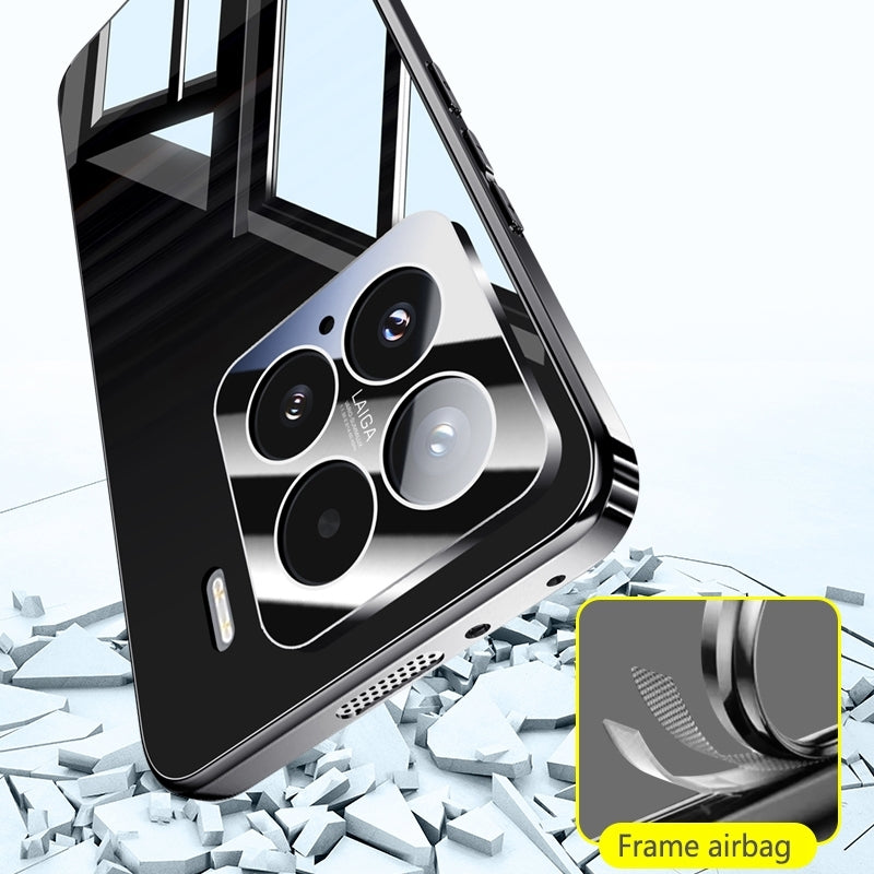 For Xiaomi 15 Pro Electroplating Ice Crystal Airbag Full Coverage Shockproof Phone Case(Black)