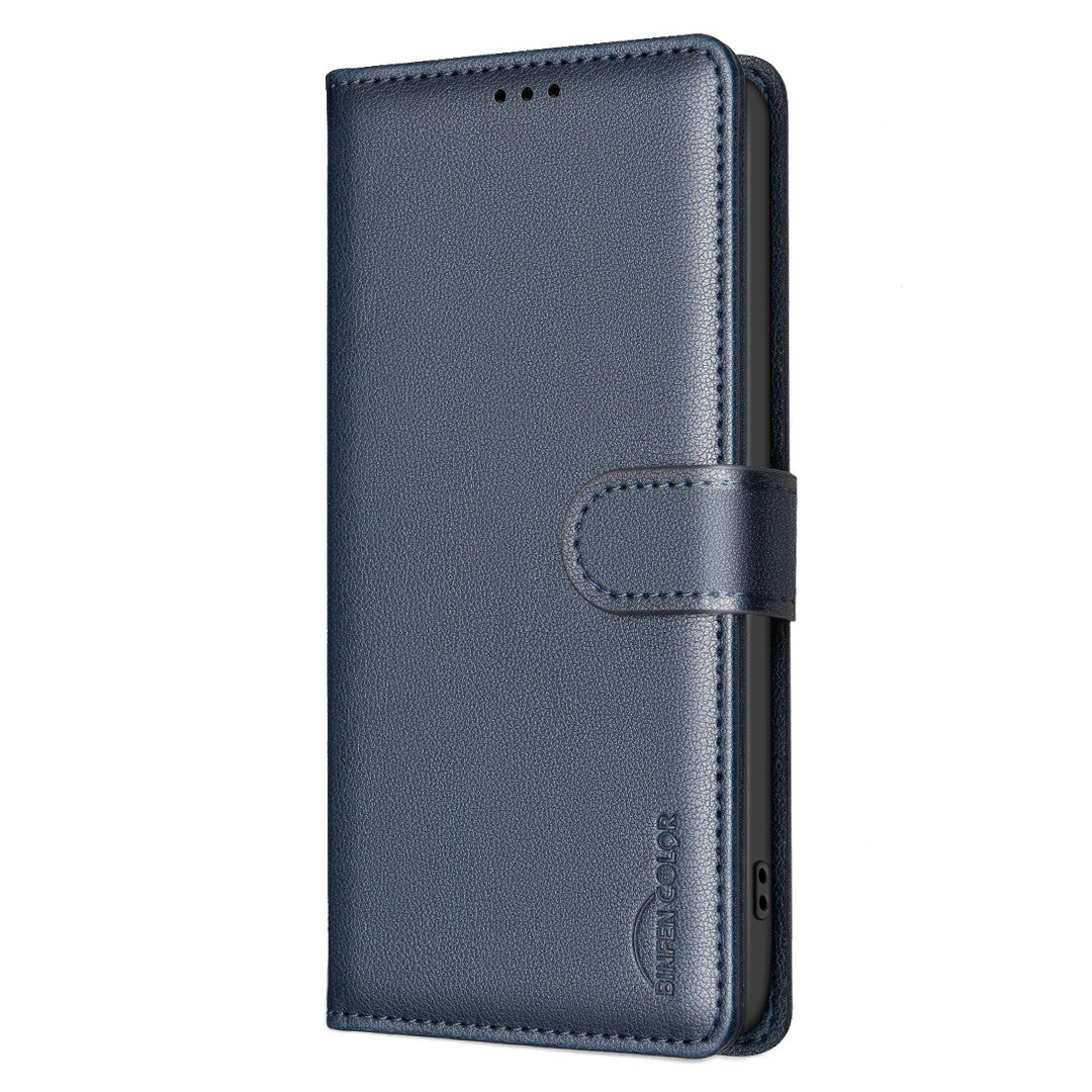 For Xiaomi 15 Litchi Texture RFID Anti-theft Leather Phone Case(Blue)