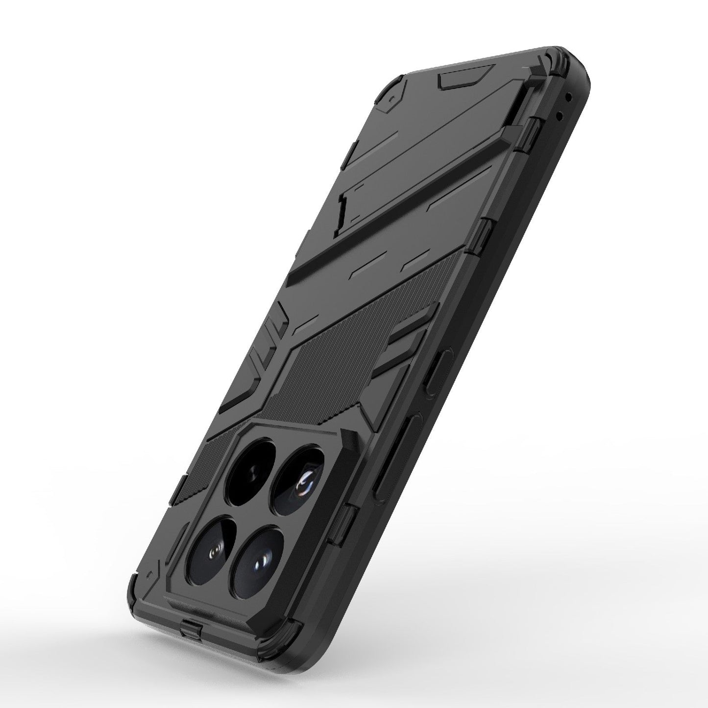 For Xiaomi 15 Pro 5G Punk Armor 2 in 1 PC + TPU Phone Case with Holder(Black)