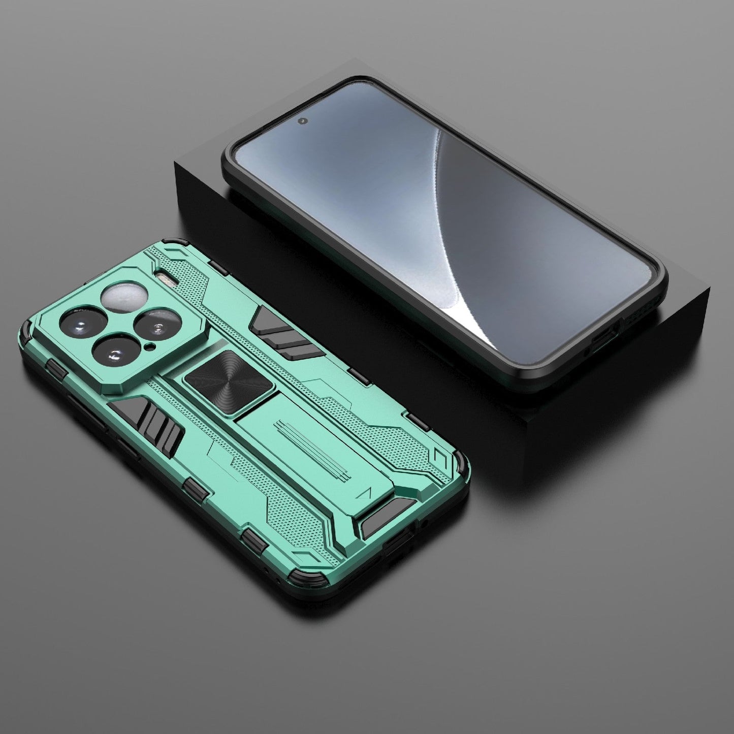 For Xiaomi 15 5G Supersonic PC + TPU Holder Phone Case(Green)