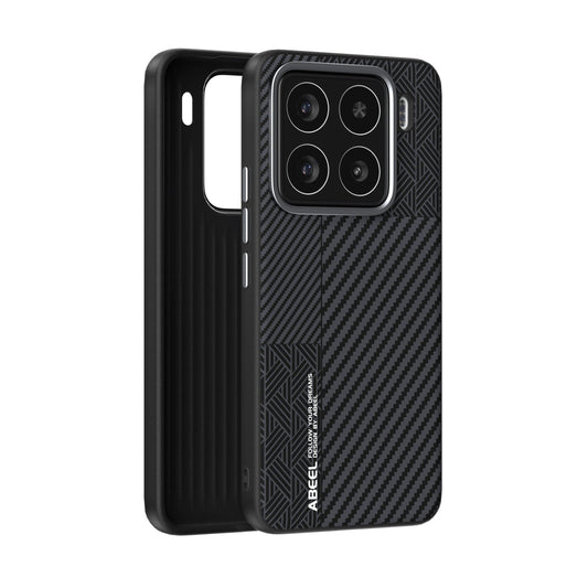 For Xiaomi 15 ABEEL 6D Micro Relief MagSafe Magnetic Phone Case(Carbon Fiber Black)