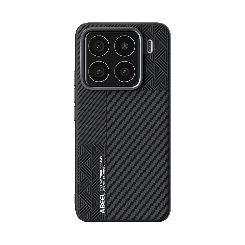 For Xiaomi 15 ABEEL 6D Micro Relief MagSafe Magnetic Phone Case(Carbon Fiber Black)