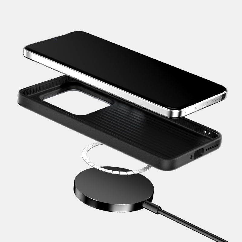 For Xiaomi 15 ABEEL 6D Micro Relief MagSafe Magnetic Phone Case(Carbon Fiber Black)