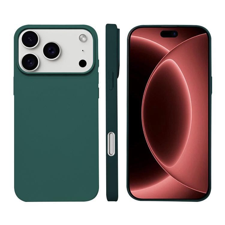 Compatible with iPhone 18 Pro Max Liquid Silicone Phone MagSafe Case - Dark Green