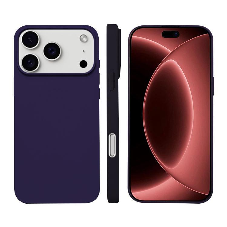 Compatible with iPhone 18 Pro Max Liquid Silicone Phone MagSafe Case - Dark Purple