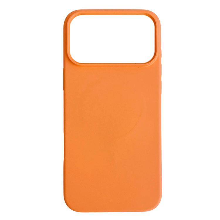 Compatible with iPhone 18 Pro Max Liquid Silicone Phone MagSafe Case - Orange