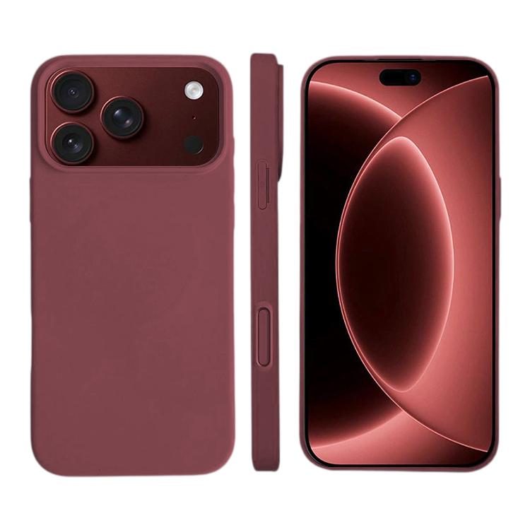 Compatible with iPhone 18 Pro Max Liquid Silicone Phone MagSafe Case - Plum