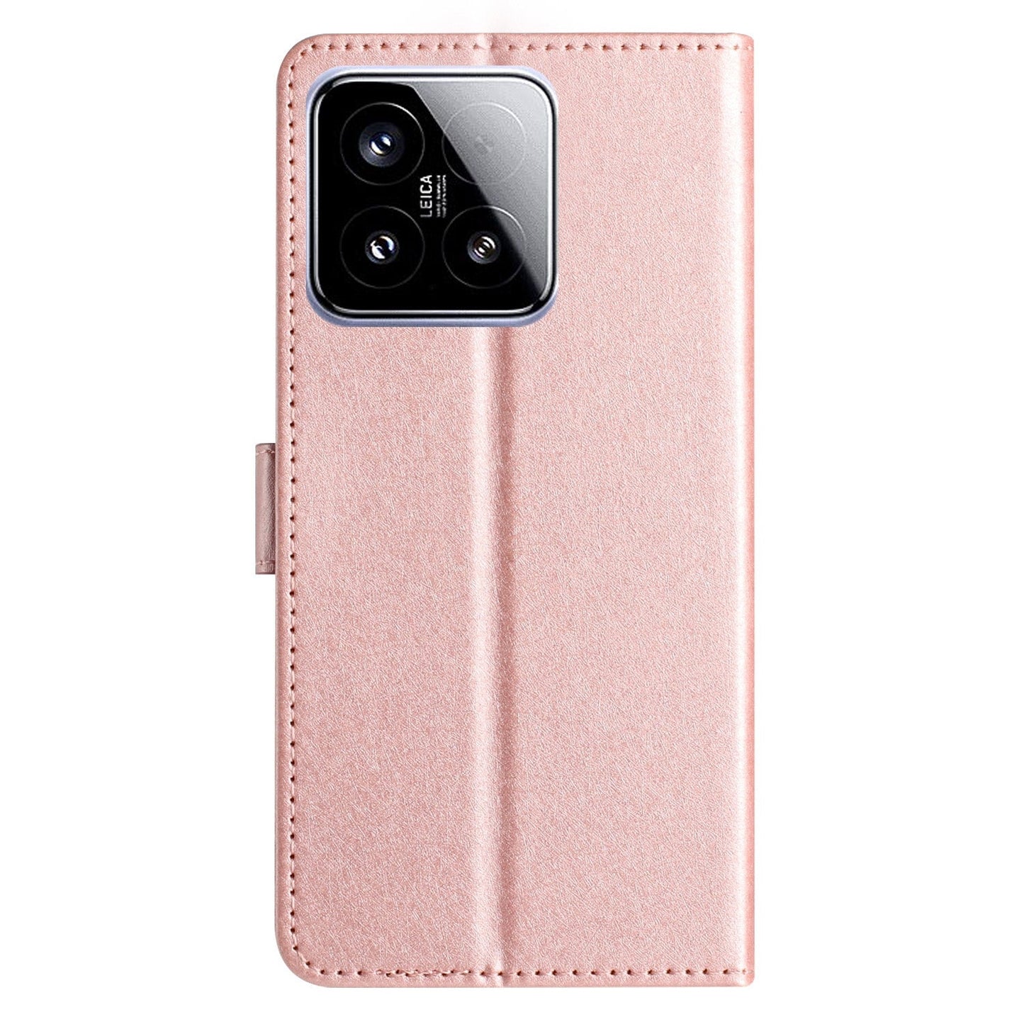 For Xiaomi 15 Silk Texture Horizontal Flip Leather Phone Case(Rose Gold)
