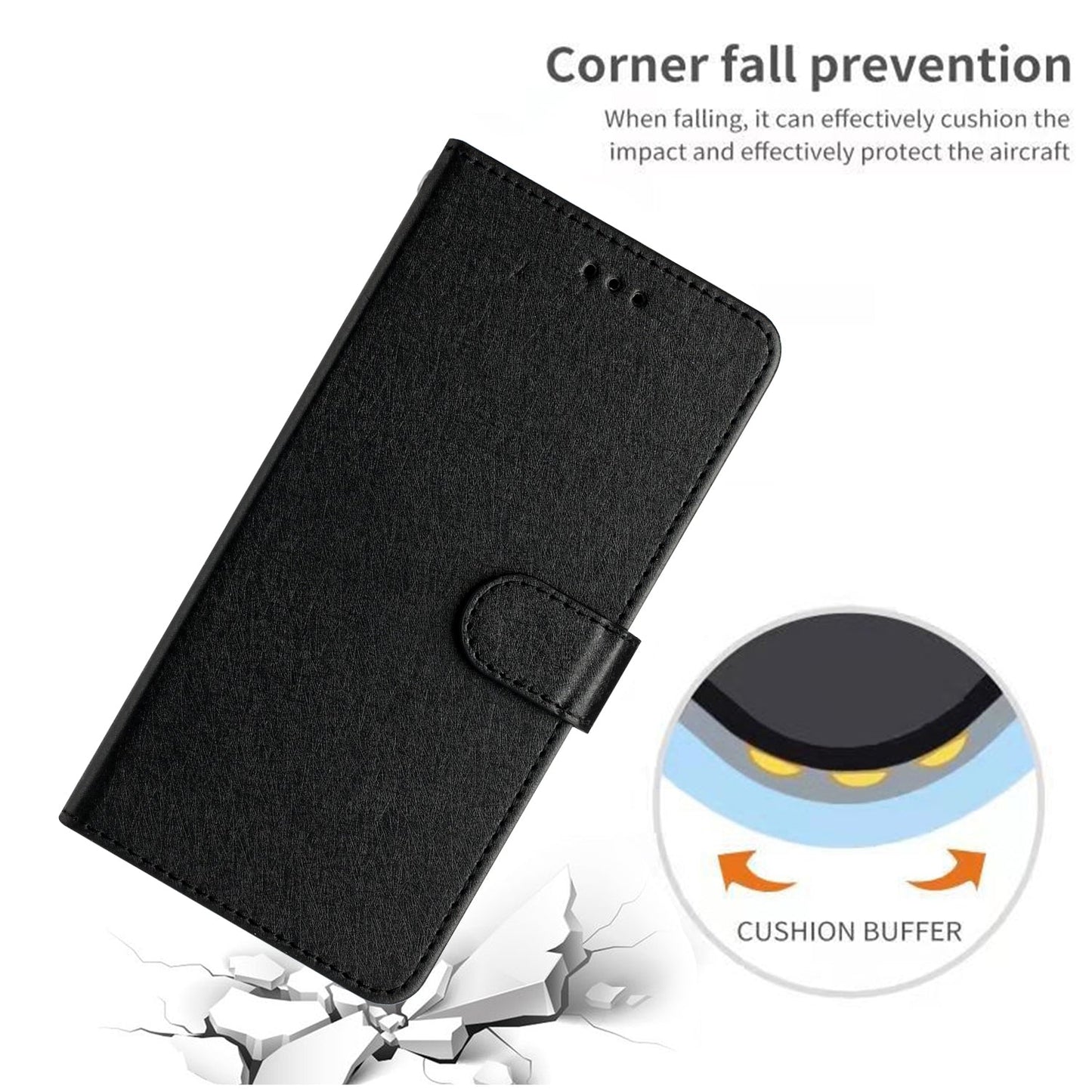 For Xiaomi 15 Pro Silk Texture Horizontal Flip Leather Phone Case(Black)